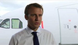 Macron salue les JO à Paris depuis la Guadeloupe