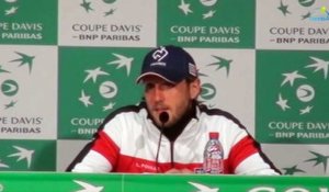 Coupe Davis 2017 - FRA-SRB - Lucas Pouille : "Ni lié aux émotions, ni lié à de la surtension"