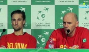 Coupe Davis 2017 - FRA-BEL - Johan Van Herck : "Dos au mur mais pas abattu"