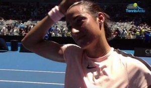 Open d'Australie 2018 - Caroline Garcia en huitièmes : "Je suis en progrès dans mon tennis"