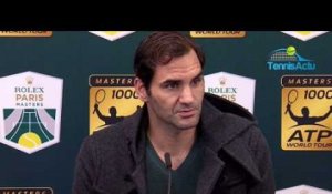 Rolex Paris Masters 2018 - Roger Federer : "Mon 100e titre à Bercy ? C'est trop loin pour y penser"