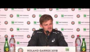 Roland-Garros 2018 - David Goffin : "Ils ont décalé la bâche d'un mètre"