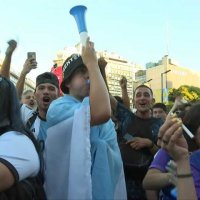 Mondial: les supporters argentins en liesse après la victoire contre le Mexique