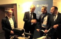 Matériel - Quand Laurent Wauquiez découvre le cyclo électrique eTricks fabriqué dans sa Région Auvergne-Rhône-Alpes