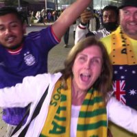Mondial: les supporters australiens célèbrent leur victoire sur le Danemark