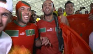 Mondial: les supporters au Maroc célèbrent la victoire contre la Belgique