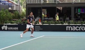 ATP - Adélaïde 2023 - Novak Djokovic de retour en Australie et à l'entrainement avant de commencer le tournoi d'Adélaïde