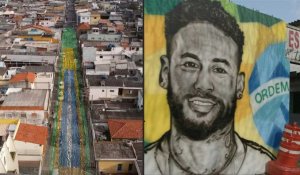 Mondial-2022 : à Sao Paulo, un quartier décoré aux couleurs du Brésil