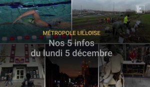 Nos 5 infos du lundi 5 décembre dans la métropole de Lille