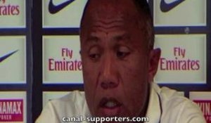 Antoine Kombouaré avant PSG-Maccabi Tel Aviv