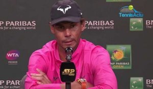ATP - Indian Wells 2019 - Rafael Nadal, blessé au genou, n'a "aucune garantie" de pouvoir jouer sa demie contre Roger Federer
