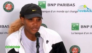 Roland-Garros 2019 - Serena Williams : "J'ai décidé de ne plus rester professionnelle"