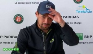 Roland-Garros 2019 - Fabio Fognini : "J'ai une douleur à la cheville... !"