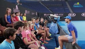 Open d'Australie 2020 - When Rafael Nadal talks tennis with the children of Melbourne