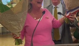 Wasquehal : Stéphanie Ducret réélue, ambiance de joie en mairie