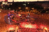 Football: foule à Madrid pour accueillir les champions du monde