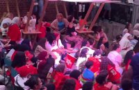 Match France Maroc depuis la fan zone installée à la Condition Publique à Roubaix