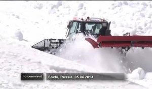 La Russie stocke de la neige pour les Jeux Olympiques d'hiver