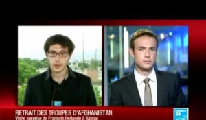 À Kaboul, François Hollande défend le retrait des troupes françaises d'Afghanistan