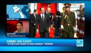 François Hollande au Laos pour participer au sommet Europe-Asie