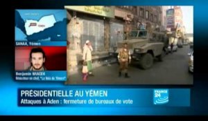 Un bureau de vote endommagé par une explosion à Aden