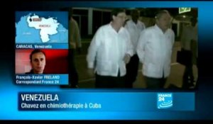 Cuba : Hugo Chavez est arrivé à Cuba pour entamer sa chimiothérapie