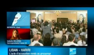 Liban : L'acte accusation du procès Hariri remis au procureur