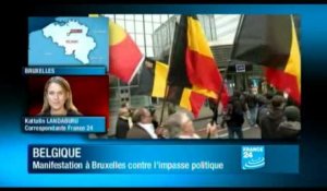 Belgique : 30 000 manifestants à Bruxelles pour réclamer un gouvernement