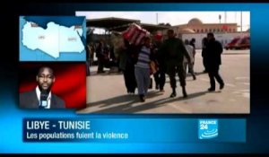 Tunisie : Les Libyens fuient les violences entre pro et anti-Kadhafi