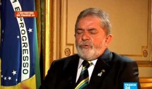 Exclusif - Le président du Brésil Lula en entretien