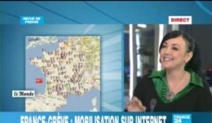 France-Grève: mobilisation sur Internet