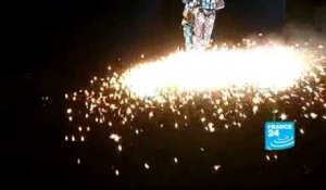 Un spectacle pyrotechnique à Versailles