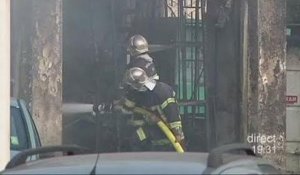 Un garage ravagé par le feu (Montpellier)