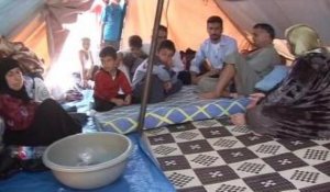 Le premier camp de déplacés à l'intérieur du territoire syrien