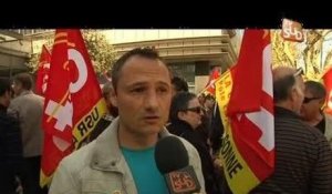 Les salariés des organismes sociaux en grève (Montpellier)