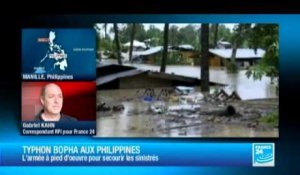 Le sud des Philippines devasté par le typhon Bopha