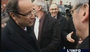 Cantonales 2011: François Hollande en Sarthe