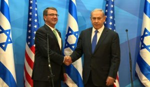 Ashton Carter rencontre Benjamin Netanyahu à Jérusalem