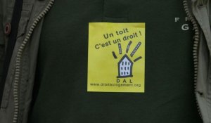 Paris: manifestation du DAL aux abords du ministère du Logement