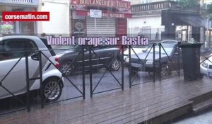 Violent orage sur Bastia