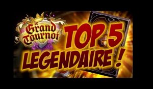 Top 5 LEGENDAIRES à CRAFT !! Le Grand Tournoi HEARTHSTONE