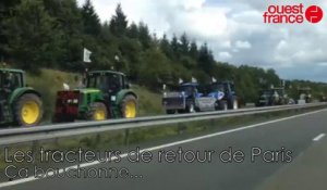 Agriculteurs en colère. Les tracteurs de retour de Paris