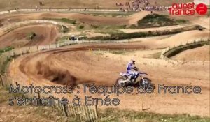 L'équipe de France de motocross à Ernée