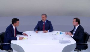 Législatives espagnoles: débat Rajoy-Sanchez très tendu