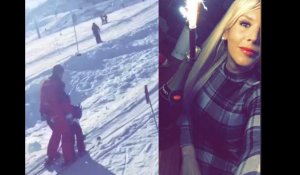 Exclu Vidéo : Amélie Neten : Super fière de son fils qui apprend à skier !