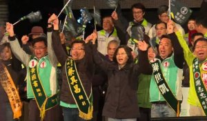 Taïwan: Meeting de la favorite Tsai Ing-wen à 2 jours du vote