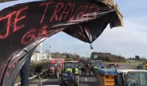 Rennes : 500 tracteurs sur la rocade