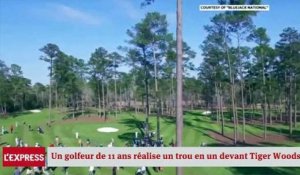 Un golfeur de 11 ans réalise un trou en un devant Tiger Woods