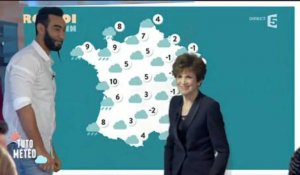 "C à Vous" : La Fouine et Catherine Laborde présentent la météo !
