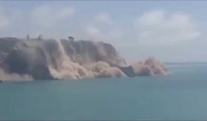 Une falaise s'effondre après un séisme en Nouvelle-Zélande